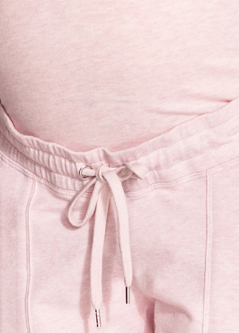 Светло-розовые спортивные демисезонные зауженные брюки H&M