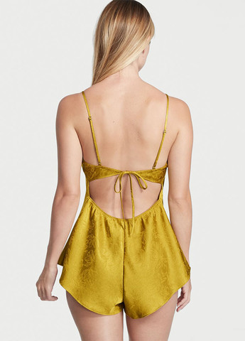 Комбінезон Victoria's Secret комбінезон-шорти однотонний жовтий домашній віскоза