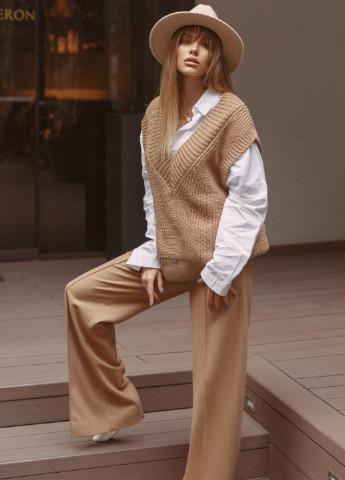 Шерстяные брюки-палаццо Gepur (253141916)