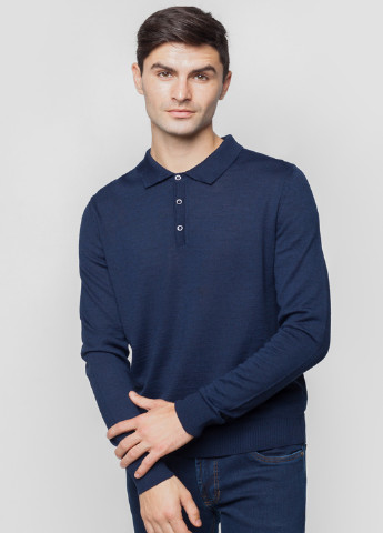 Темно-синяя футболка-поло для мужчин Arber однотонная