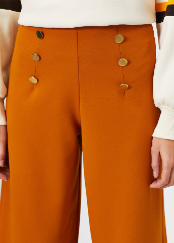 Оранжевые кэжуал демисезонные кюлоты брюки KOTON