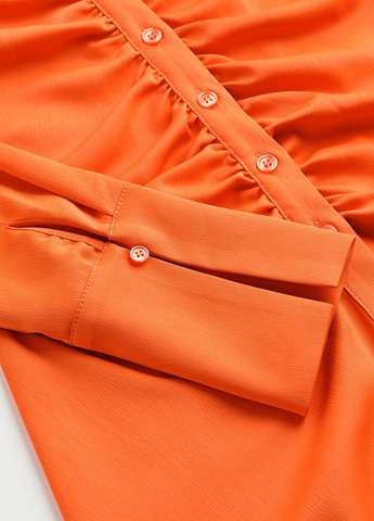 Помаранчева кежуал сукня сукня-сорочка H&M однотонна