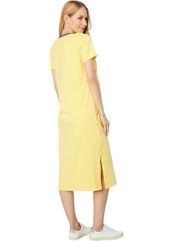 Жовтий кежуал сукня сукня-футболка Tommy Hilfiger однотонна