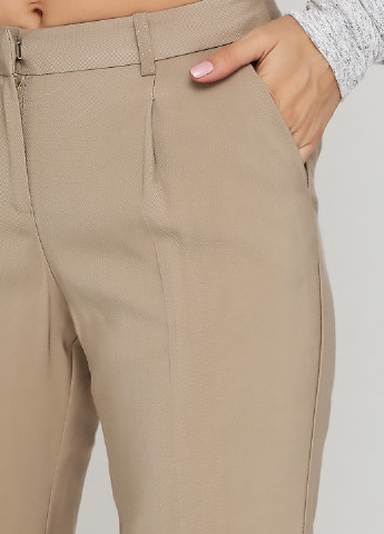 Бежевые кэжуал демисезонные джоггеры брюки Etam