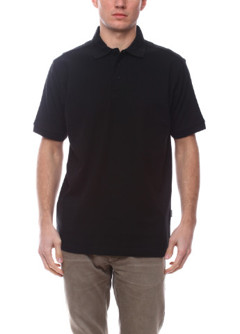 Черная футболка-поло для мужчин James Harvest