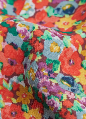 Комбінована кежуал сукня а-силует H&M з квітковим принтом