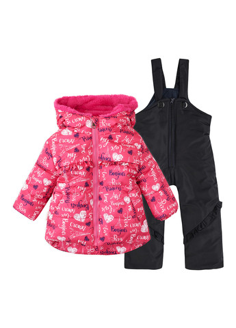 Темно-рожевий зимній комплект(куртка, напівкомбінезон) Одягайко