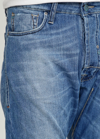 Голубые демисезонные со средней талией джинсы Takeshy Kurosawa
