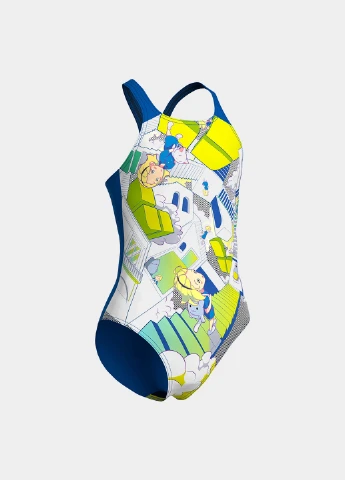 Комбінований демісезонний купальник суцільний Arena FANTASIZE SWIMSUIT V BACK