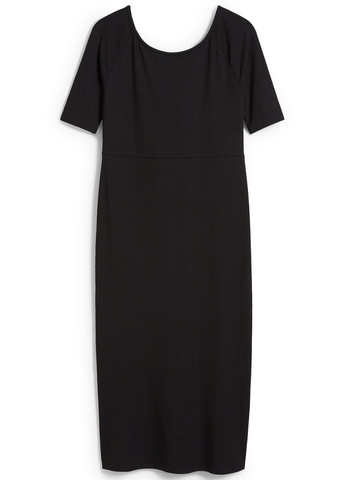 Чорна кежуал сукня для вагітних футляр, з відкритою спиною C&A однотонна
