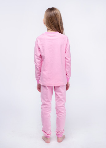 Рожева всесезон піжама (реглан, брюки) реглан + брюки Vidoli