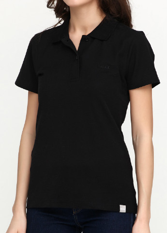 Черная женская футболка-поло Mexx однотонная