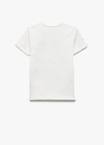 Белая демисезонная футболка KOTON