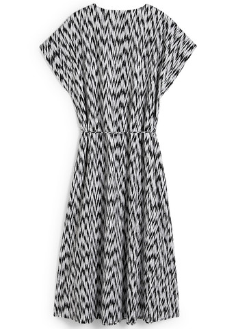 Черно-белое кэжуал платье C&A с абстрактным узором