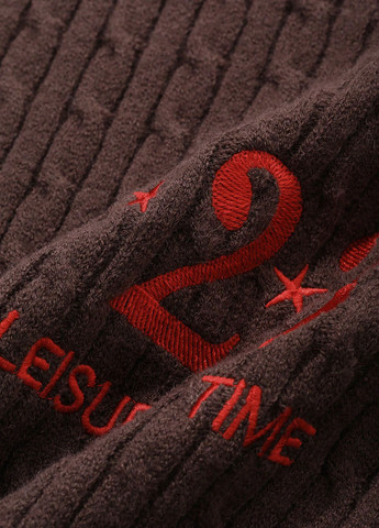 Коричневый демисезонный пуловер пуловер SHEIN