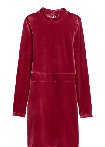 Розовое кэжуал платье платье-свитер H&M однотонное