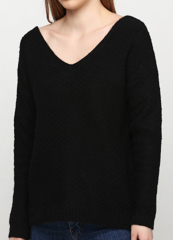 Черный демисезонный пуловер пуловер Sassofono Club