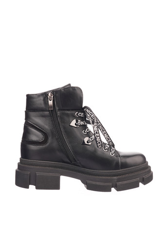 Осенние ботинки No Brand со шнуровкой, на тракторной подошве