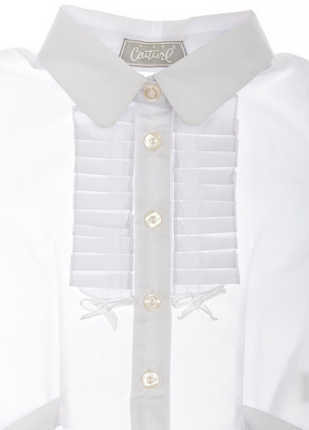 Белая однотонная блузка Time of Style летняя