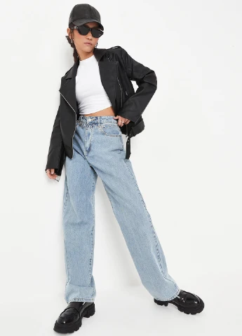Чорна демісезонна куртка Missguided