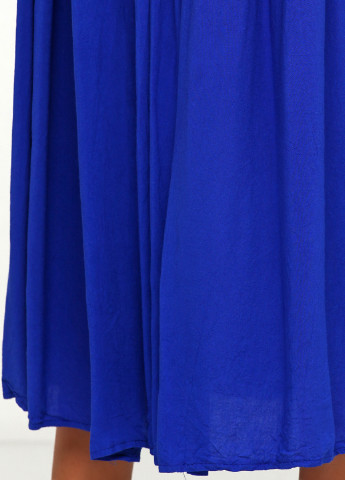 Синяя кэжуал однотонная юбка Wings а-силуэта (трапеция)