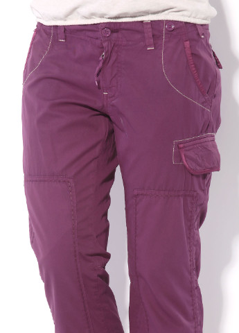 Фиолетовые кэжуал демисезонные брюки Ra-Re