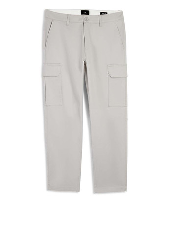 Серо-зеленые кэжуал демисезонные карго брюки C&A