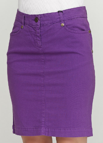 Фиолетовая джинсовая однотонная юбка Patrizia Pepe
