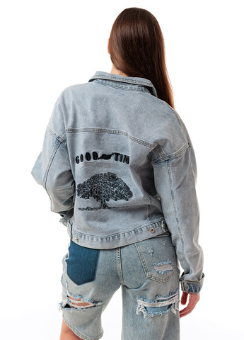 Блакитна демісезонна куртка Icon