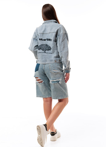 Блакитна демісезонна куртка Icon