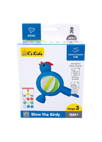 Погремушка Свисток Птичка (KA10765-GB) K’S Kids (252242064)
