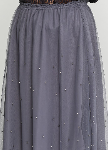 Серый демисезонный комплект (блуза, юбка) Brandtex Collection