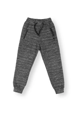 Черный демисезонный спортивный костюм на молнии меланжевый (9482-134b-black) Breeze