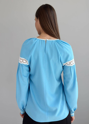 Блакитна блуза No Brand