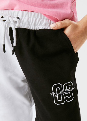 Черно-белые спортивные, кэжуал демисезонные джоггеры брюки C&A