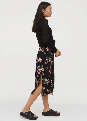 Черная юбка H&M
