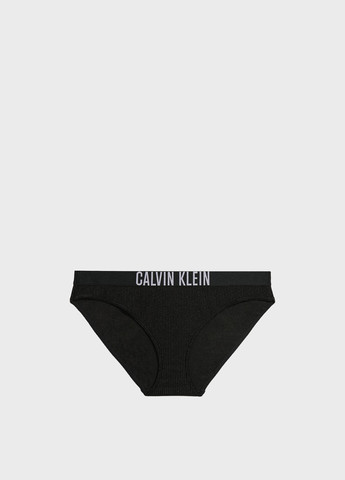 Черные купальные трусики-плавки с логотипом Calvin Klein