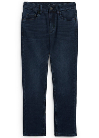 Темно-синие демисезонные скинни джинсы C&A