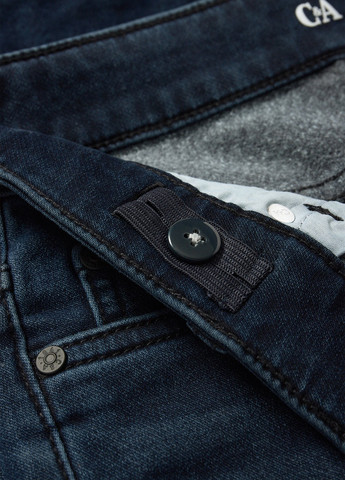 Темно-синие демисезонные скинни джинсы C&A
