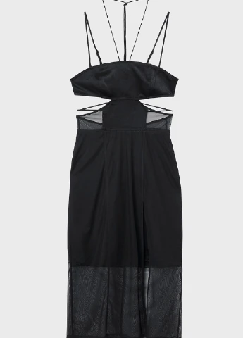 Черное вечернее платье Calvin Klein Jeans однотонное