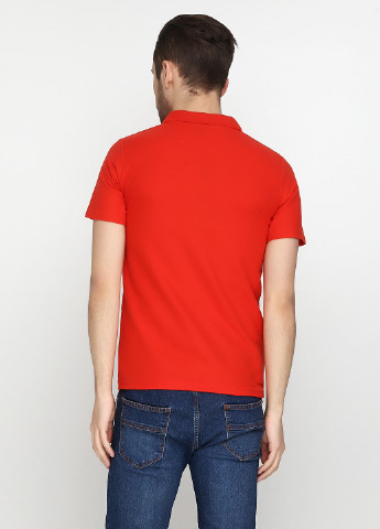 Оранжево-красная футболка-поло для мужчин West Wint с логотипом