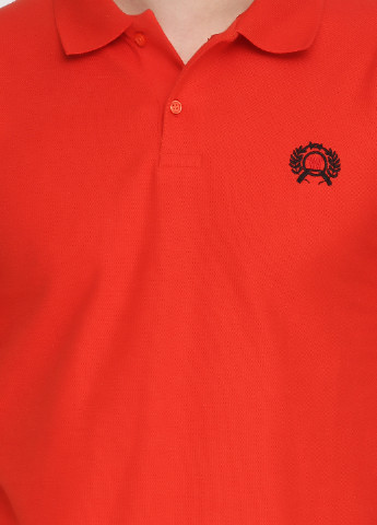 Оранжево-красная футболка-поло для мужчин West Wint с логотипом