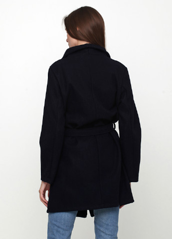 Темно-синее демисезонное Пальто New Collection