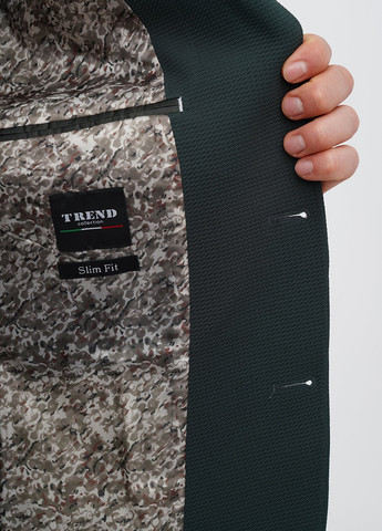 Темно-зелений демісезонний костюм (піджак, штани) брючний Trend Collection