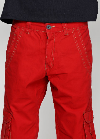 Красные кэжуал демисезонные со средней талией брюки Jules