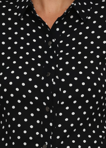 Черно-белая кэжуал рубашка в горошек Silvian Heach