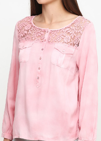 Світло-рожева демісезонна блуза CARLA F