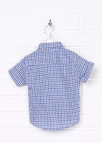 Цветная кэжуал рубашка с геометрическим узором KLOOS с коротким рукавом