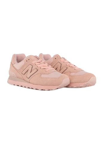 Кроссовки 574 New Balance розовые демисезоны (256006520)