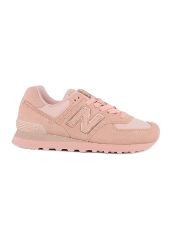 Кроссовки 574 New Balance розовые демисезоны (256006520)